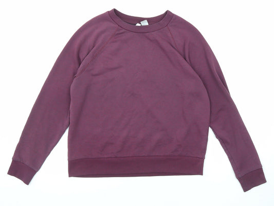 Womens UK Size M Divided by H&M Purple Pullover Sweatshirt