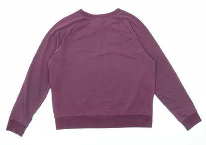 Womens UK Size M Divided by H&M Purple Pullover Sweatshirt