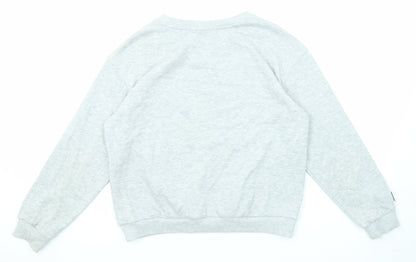 Lonsdale Womens Grey Cotton Pullover Sweatshirt Size 12 Pullover - Lonsdale London