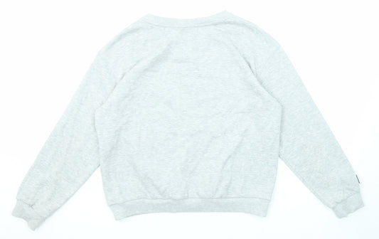 Lonsdale Womens Grey Cotton Pullover Sweatshirt Size 12 Pullover - Lonsdale London