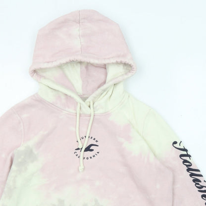 Hollister Womens Multicoloured Geometric Cotton Pullover Hoodie Size XS Pullover - Tie dye effect