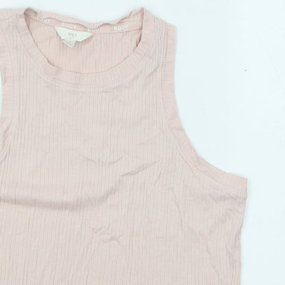 Womens UK Size S Marks and Spencer Pink Camisole Tank