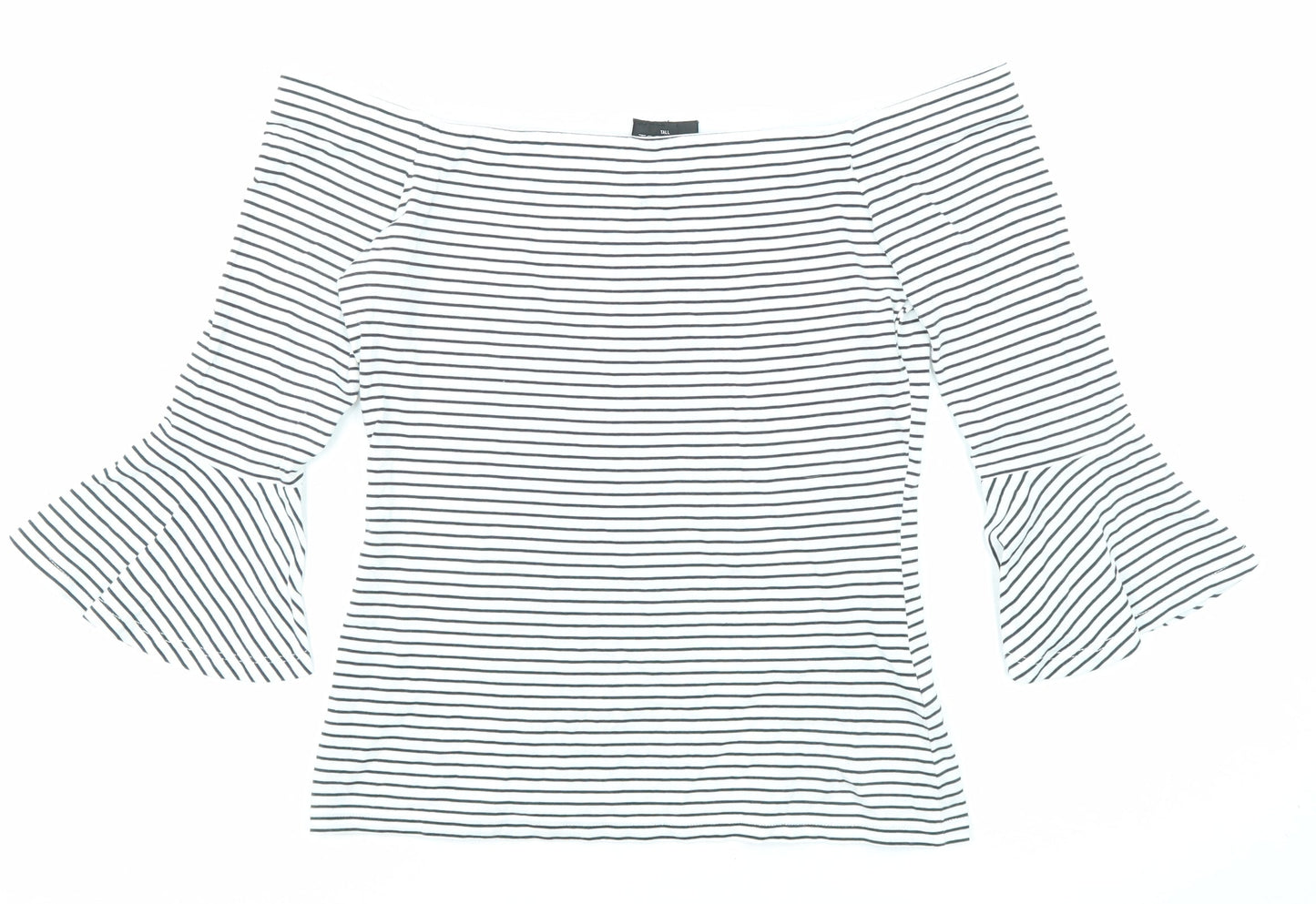 Womens UK Size 8 Topshop White Basic T-Shirt