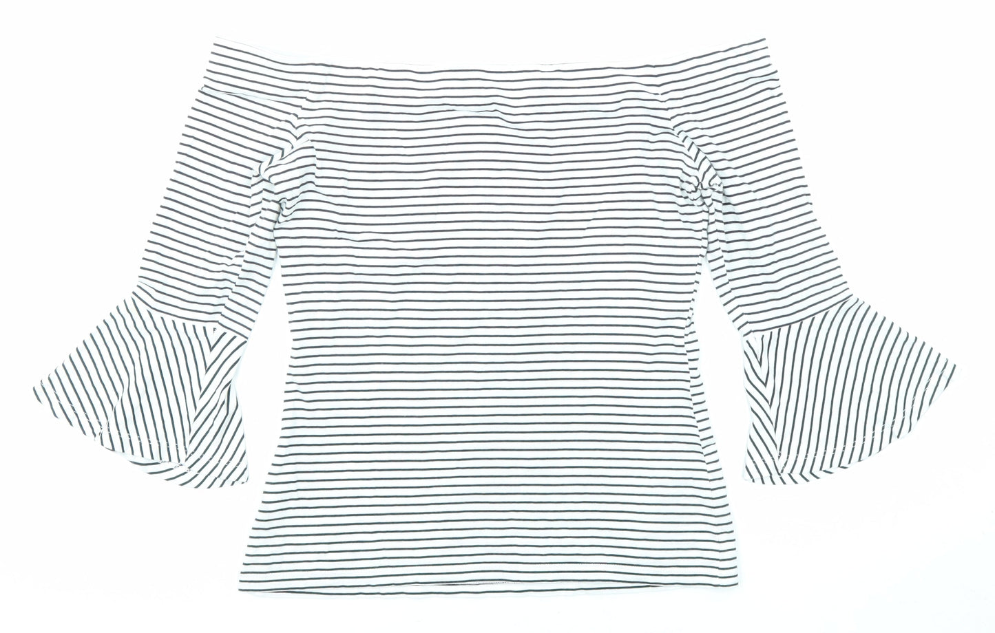 Womens UK Size 8 Topshop White Basic T-Shirt