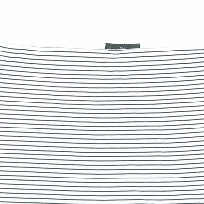 Womens UK Size 8 Topshop White Basic T-Shirt