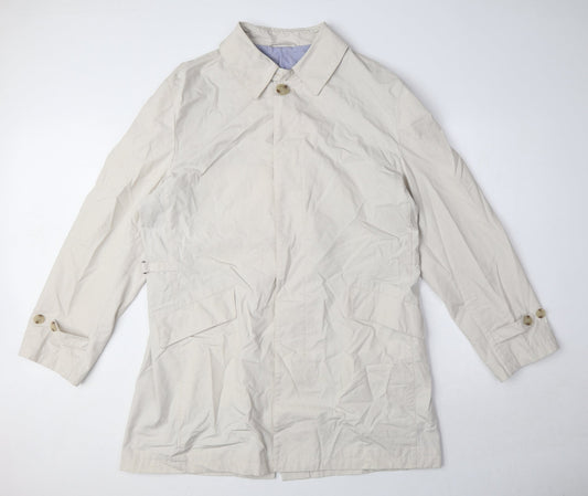 Autograph Womens Beige Jacket Size L Button