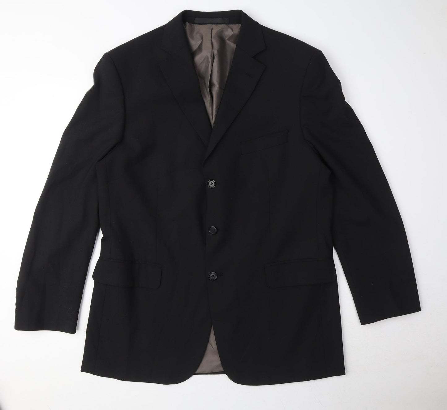 Mens UK Size M Marks and Spencer Regular Black Suit Jacket