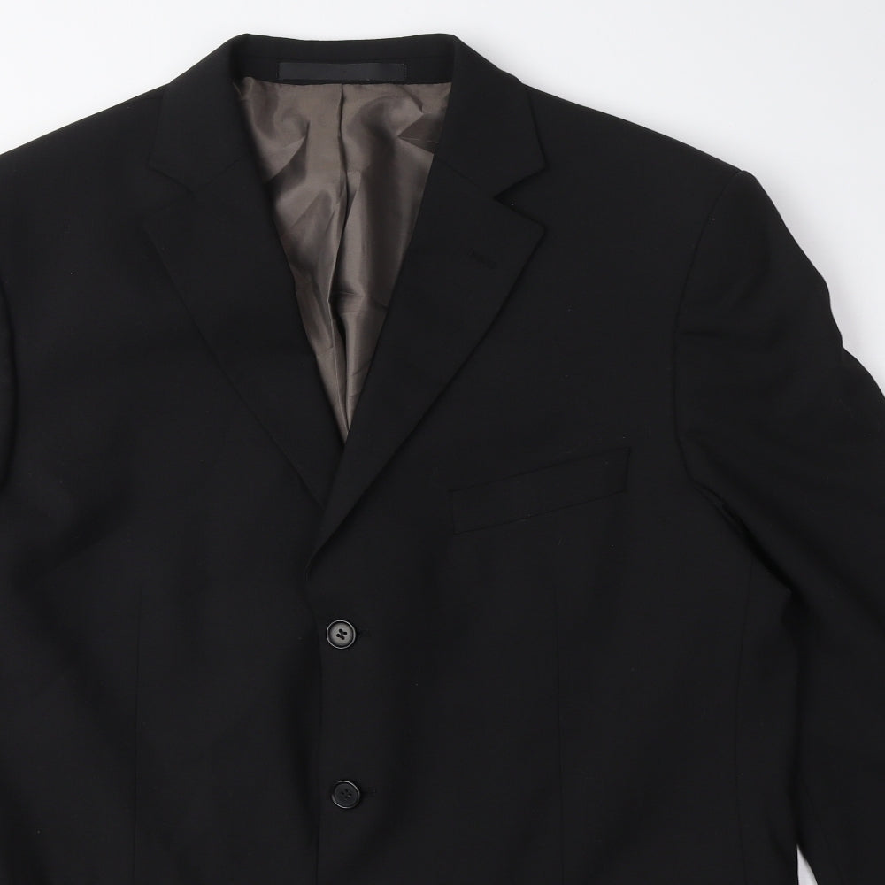 Mens UK Size M Marks and Spencer Regular Black Suit Jacket