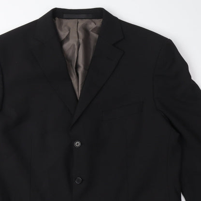 Mens UK Size M Marks and Spencer Regular Black Suit Jacket