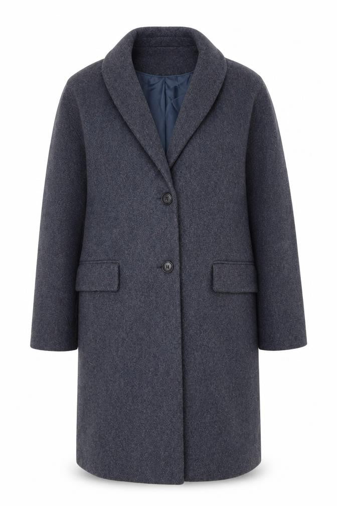 Womens UK Size 12 Dorothy Perkins Blue Overcoat