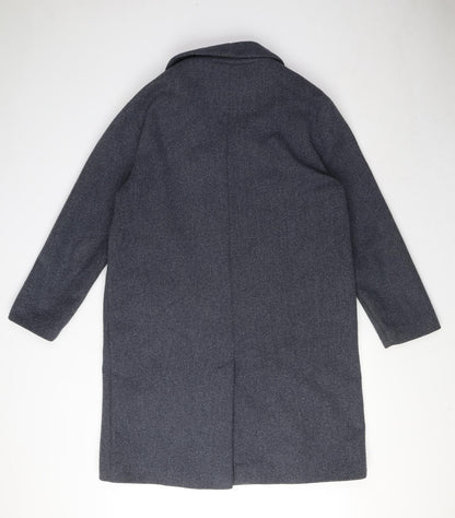 Womens UK Size 12 Dorothy Perkins Blue Overcoat
