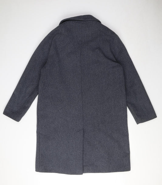 Womens UK Size 12 Dorothy Perkins Blue Overcoat