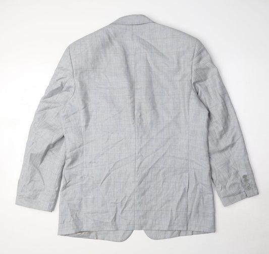 Mens UK Size 42 Di Caprio Regular Blue Suit Jacket