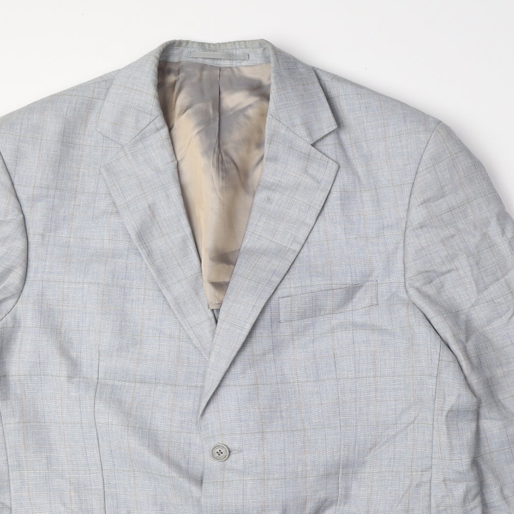 Mens UK Size 42 Di Caprio Regular Blue Suit Jacket