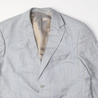 Mens UK Size 42 Di Caprio Regular Blue Suit Jacket