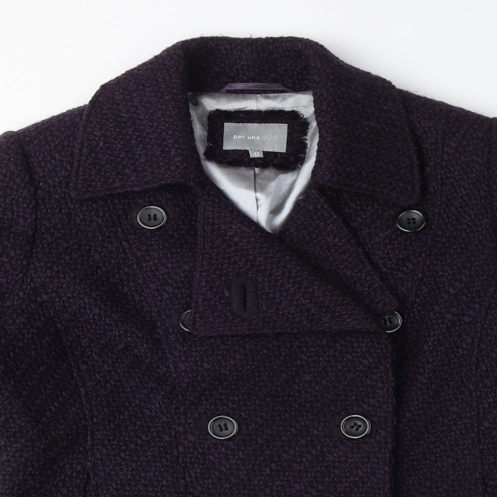 Womens UK Size 12 Per Una Purple Jacket