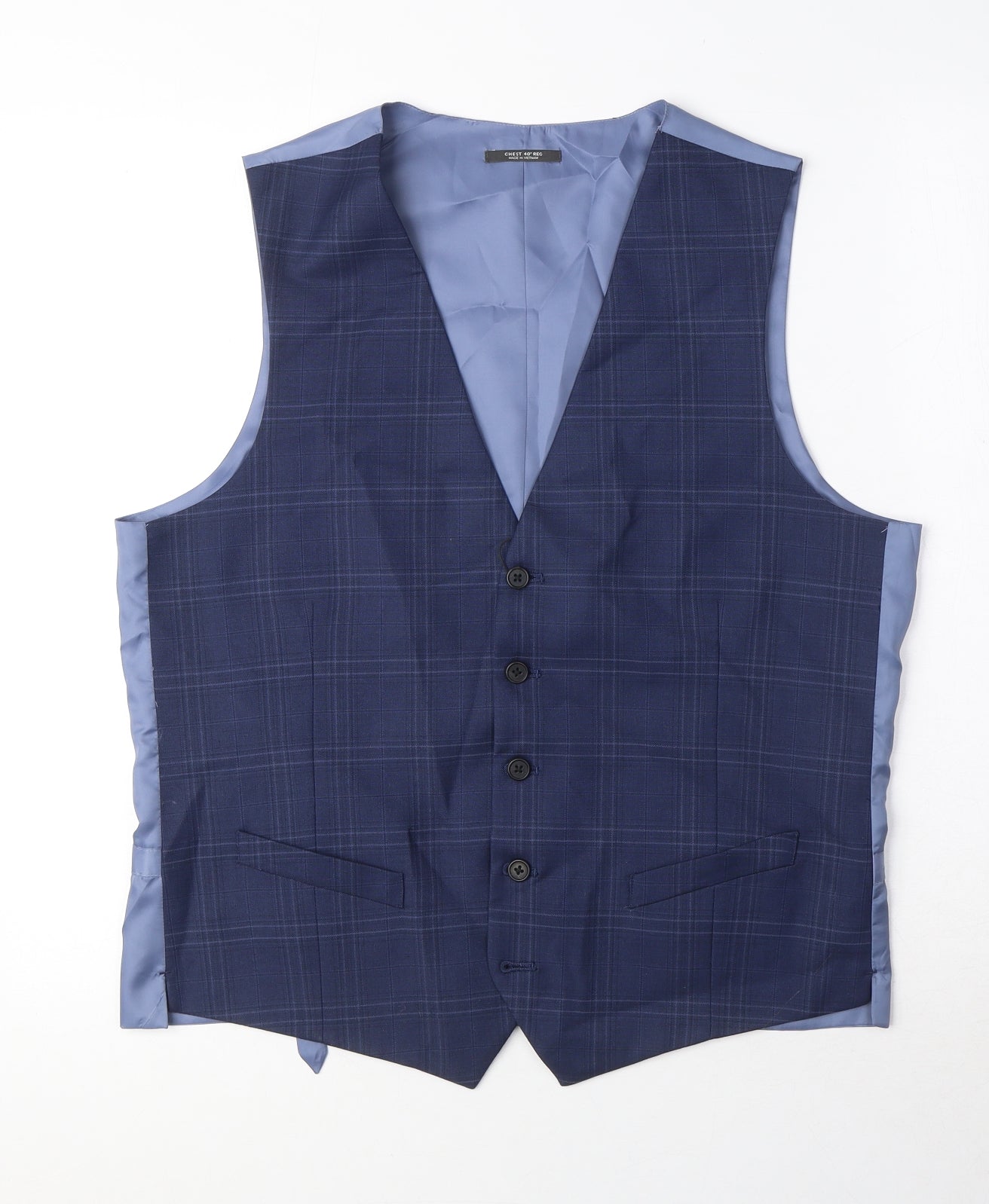 Mens UK Size 40 Marks and Spencer Regular Blue Suit Jacket