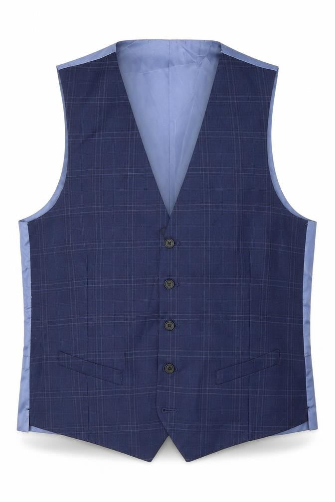 Mens UK Size 40 Marks and Spencer Regular Blue Suit Jacket