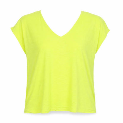 Womens UK Size M Monsoon Yellow Basic T-Shirt