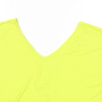 Womens UK Size M Monsoon Yellow Basic T-Shirt
