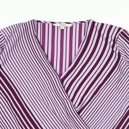 Womens UK Size 10 NEXT Purple Basic Blouse