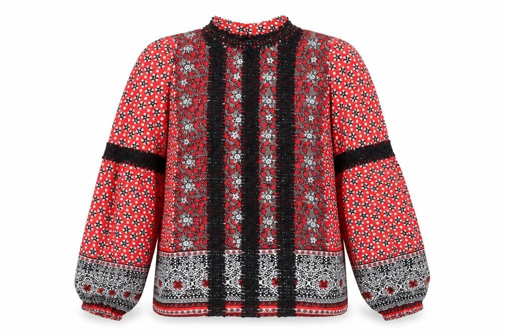Womens UK Size 8 River Island Red Basic Blouse