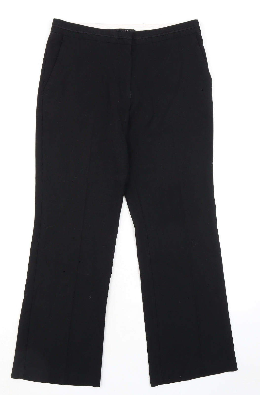 Womens UK Size 12 NEXT Regular Fit Dress Pants Black Trousers