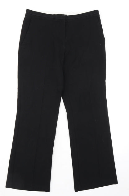 Womens UK Size 12 NEXT Regular Fit Dress Pants Black Trousers