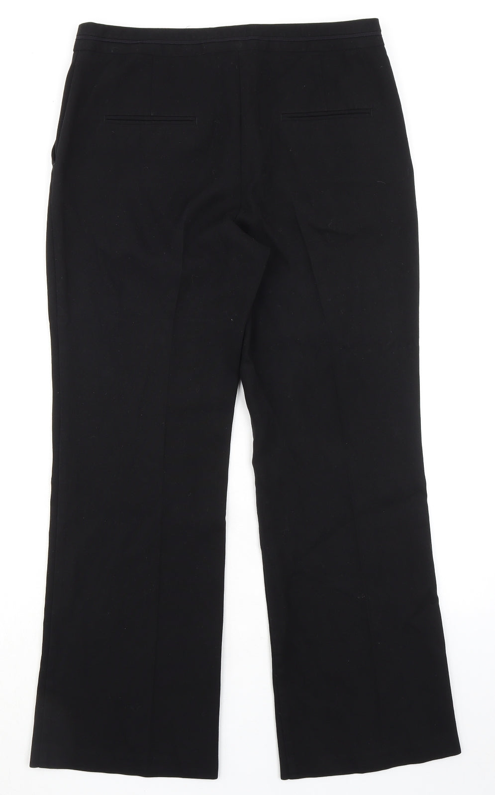 Womens UK Size 12 NEXT Regular Fit Dress Pants Black Trousers