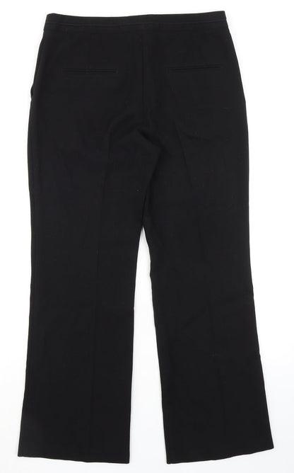 Womens UK Size 12 NEXT Regular Fit Dress Pants Black Trousers