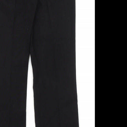 Womens UK Size 12 NEXT Regular Fit Dress Pants Black Trousers