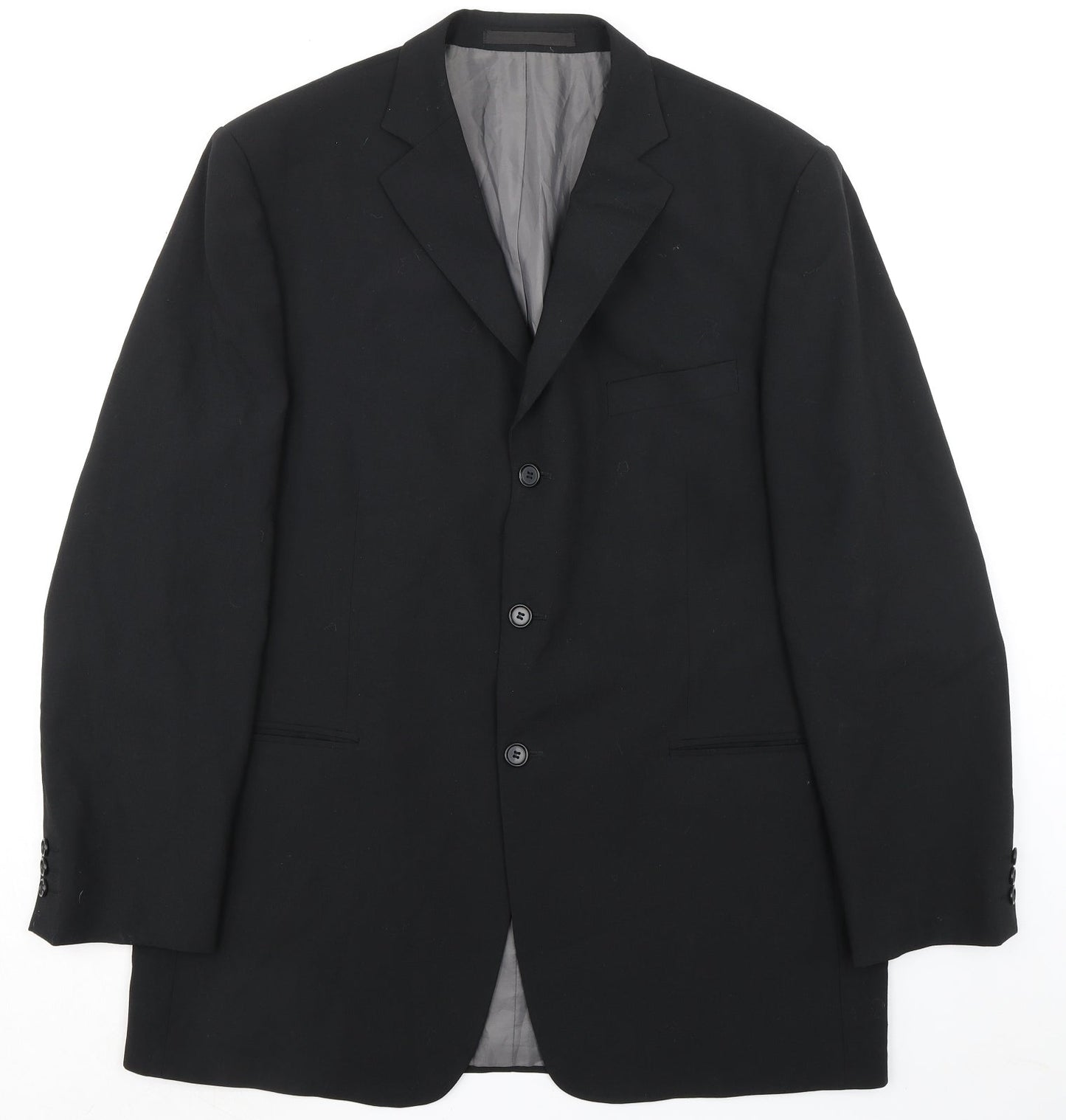 Mens UK Size 44 Marks and Spencer Regular Black Suit Jacket