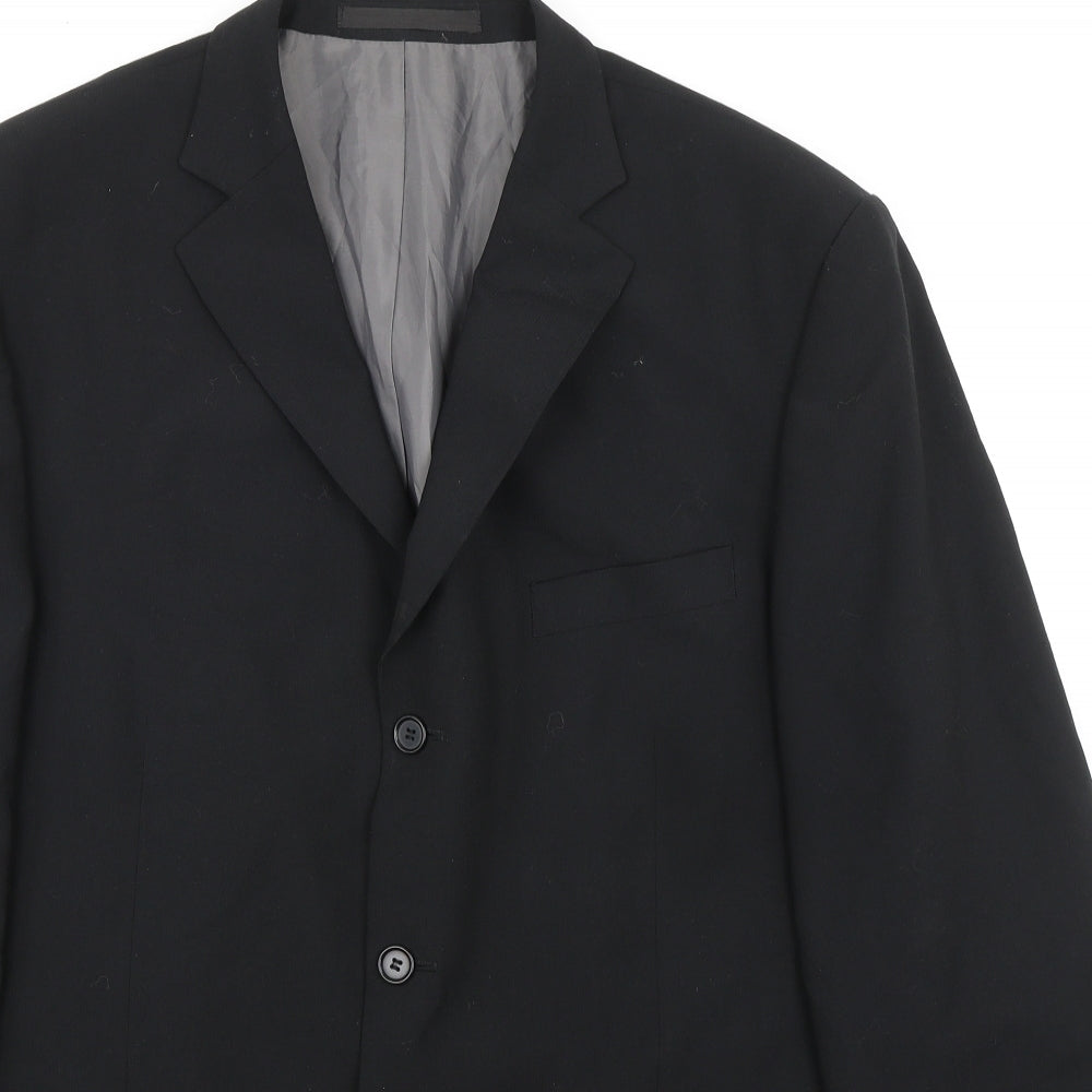 Mens UK Size 44 Marks and Spencer Regular Black Suit Jacket