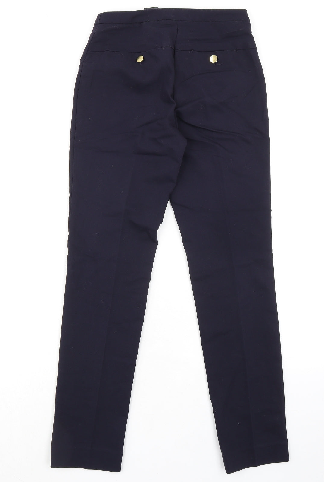 Womens UK Size 4 H&M Regular Fit Dress Pants Blue Trousers