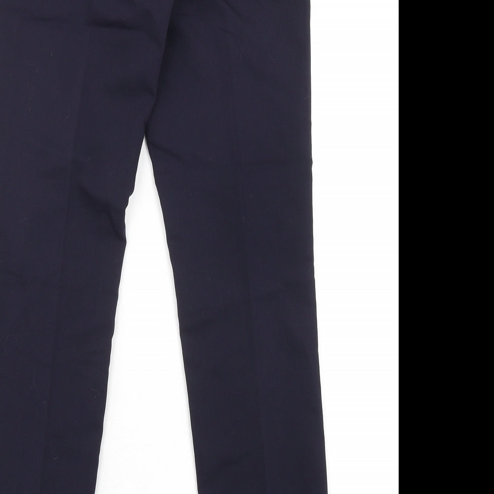 Womens UK Size 4 H&M Regular Fit Dress Pants Blue Trousers