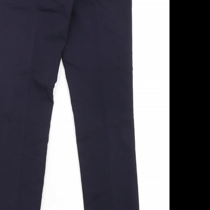 Womens UK Size 4 H&M Regular Fit Dress Pants Blue Trousers