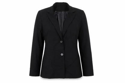 Liz Jordan Womens Black Jacket Blazer Size 10 Button