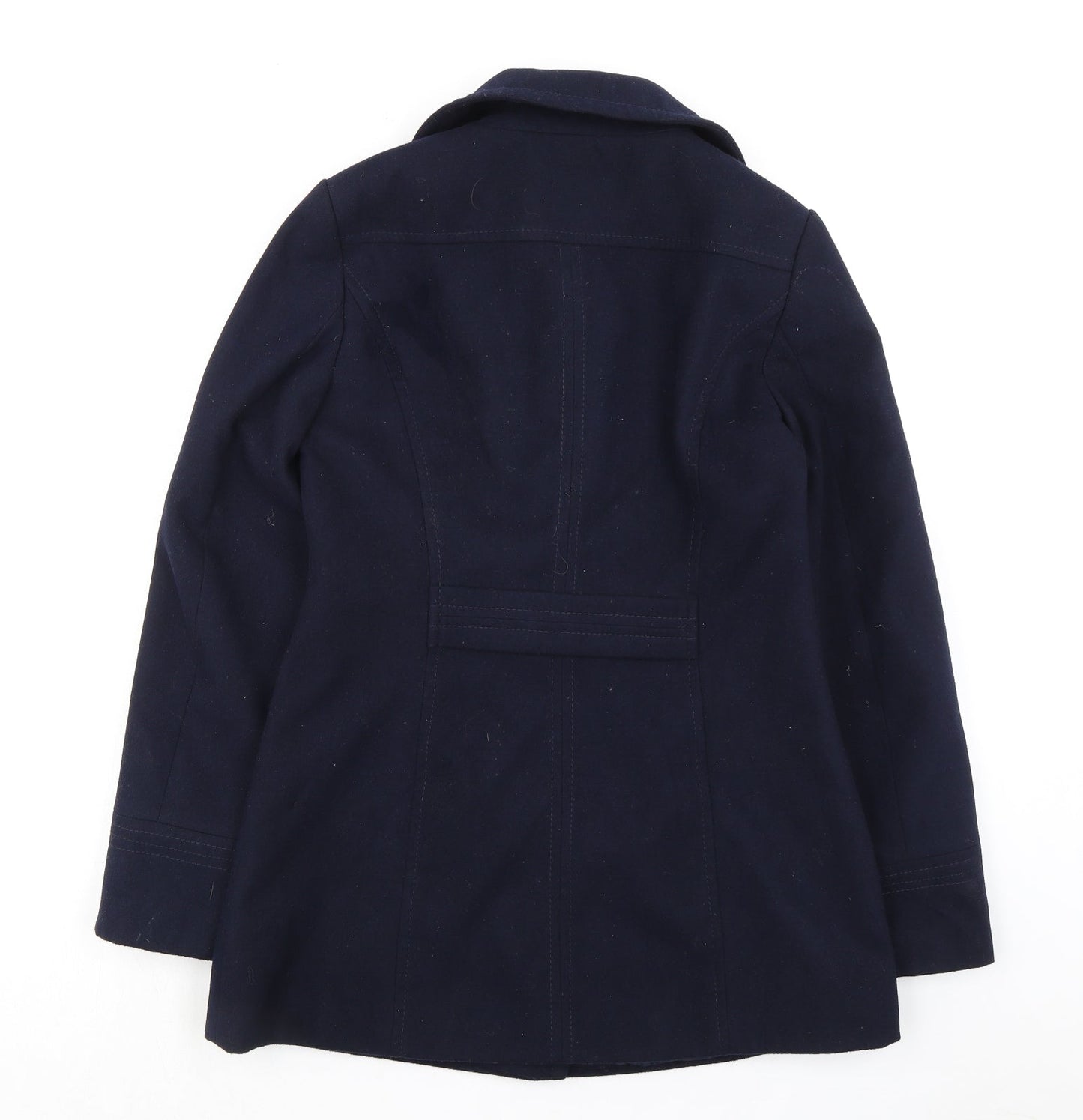 Womens UK Size 10 BHS Blue Pea Coat