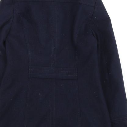 Womens UK Size 10 BHS Blue Pea Coat