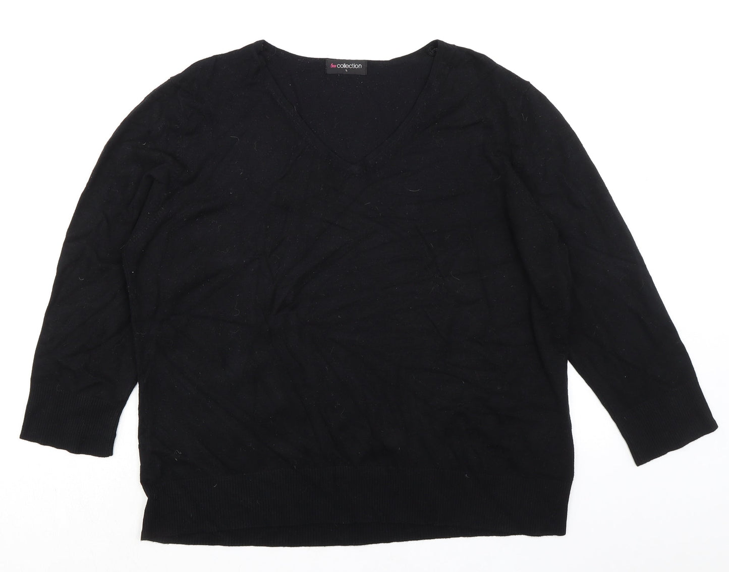 Womens UK Size L Collection Black Pullover Jumper