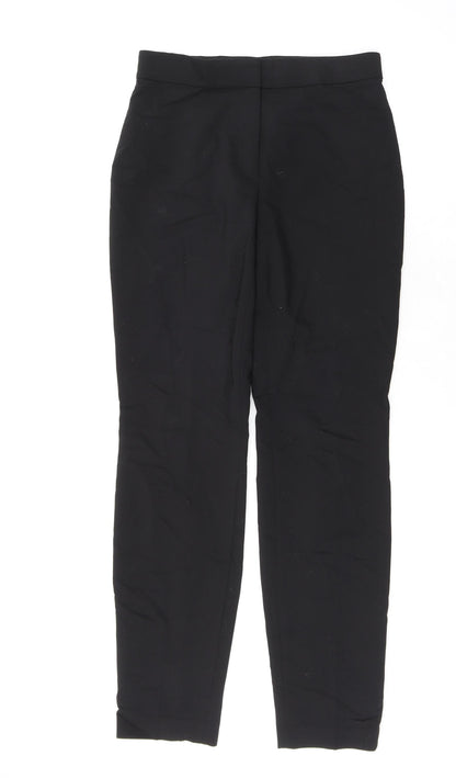 Womens UK Size 12 H&M Regular Fit Dress Pants Black Trousers