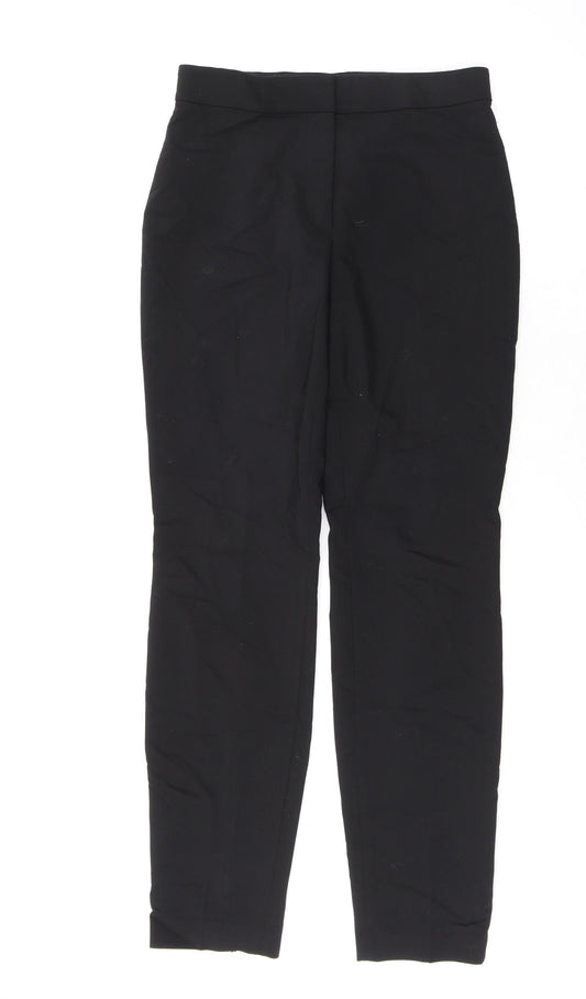 Womens UK Size 12 H&M Regular Fit Dress Pants Black Trousers