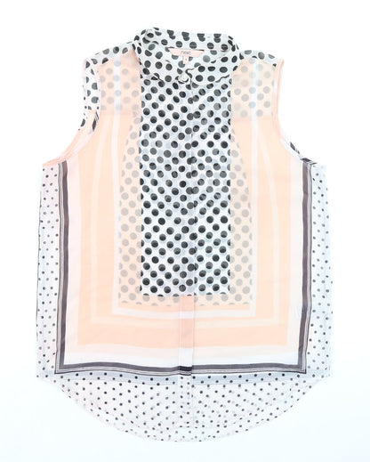 Womens UK Size 8 NEXT Multicoloured Basic Blouse