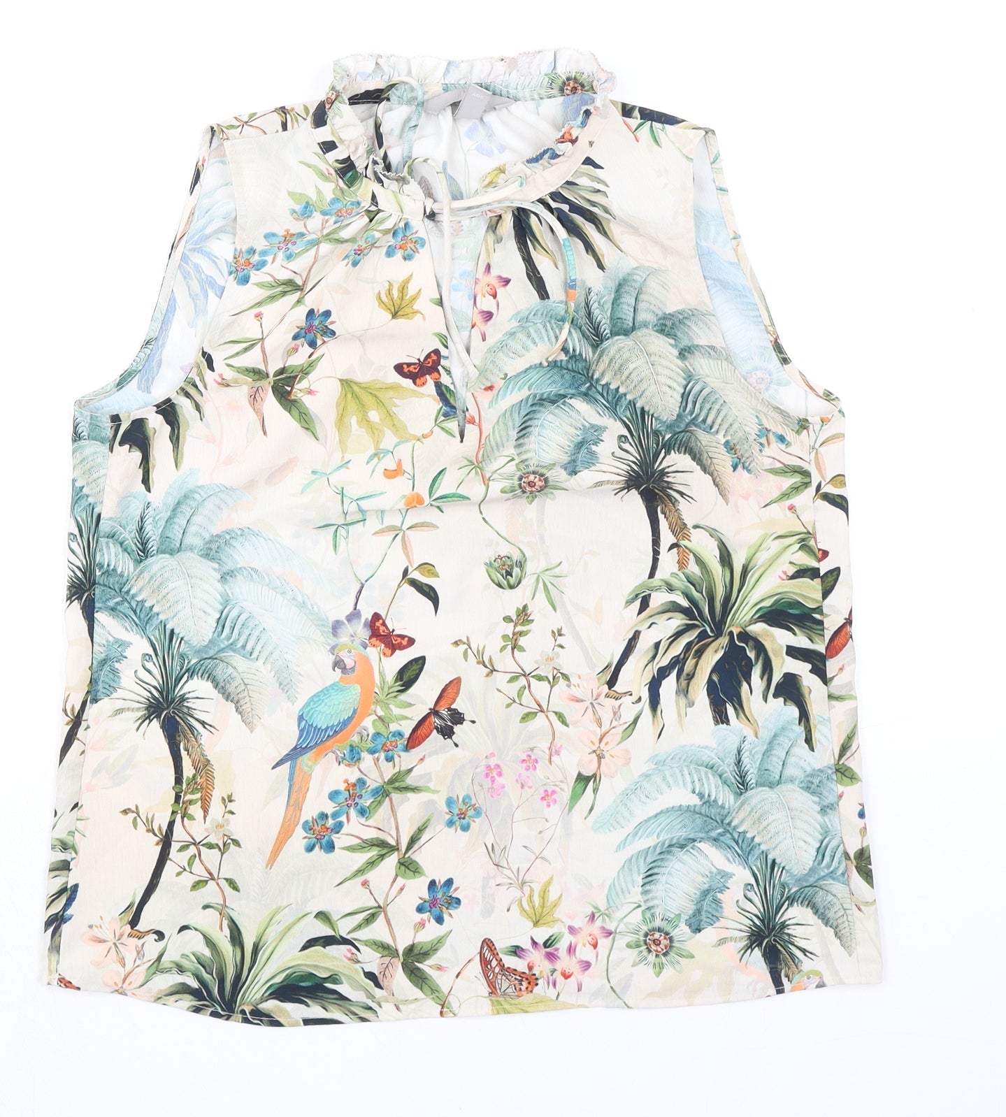 Womens UK Size 6 H&M Multicoloured Basic Blouse