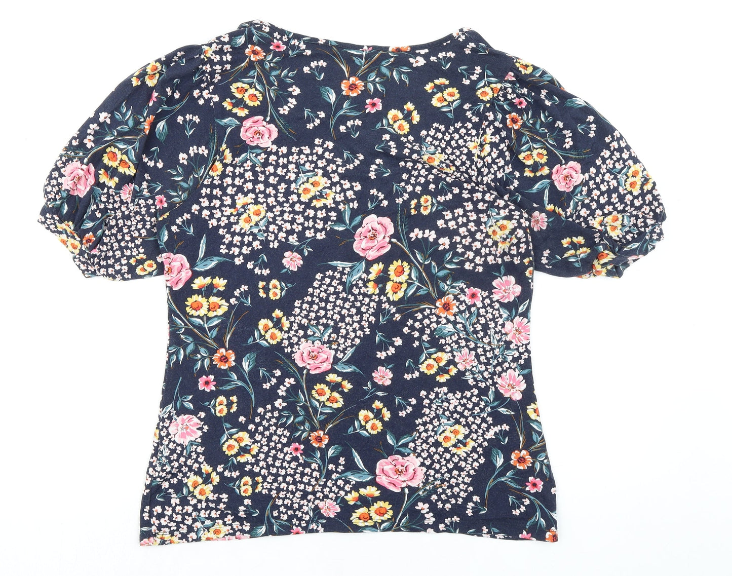 Womens UK Size 12 Roman Multicoloured Basic Blouse
