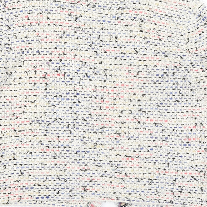 Massimo Rebecchi Womens Multicoloured Round Neck Acrylic Cardigan Jumper Size M