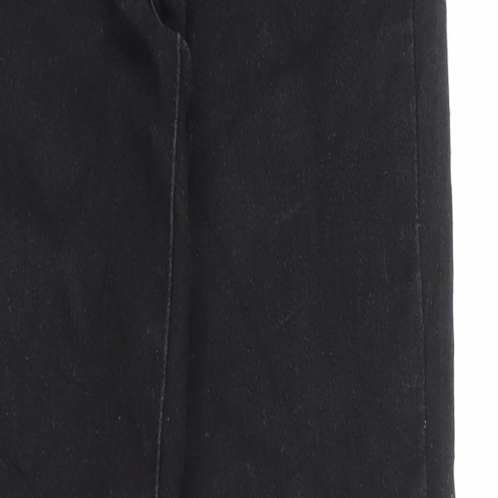 Denim & Co. Womens Black Cotton Skinny Jeans Size 8 L32 in Regular Zip