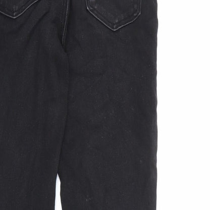 Denim & Co. Womens Black Cotton Skinny Jeans Size 8 L32 in Regular Zip