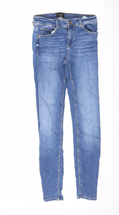 Womens UK Size 4 VERO MODA Regular Fit Skinny Blue Jeans