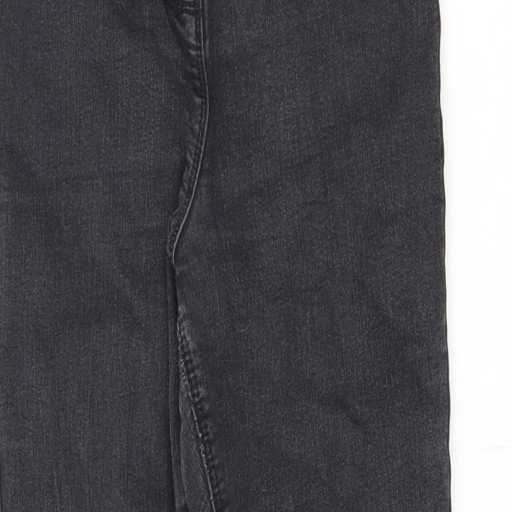 Nutmeg Womens Black Cotton Skinny Jeans Size 10 L27 in Regular Zip